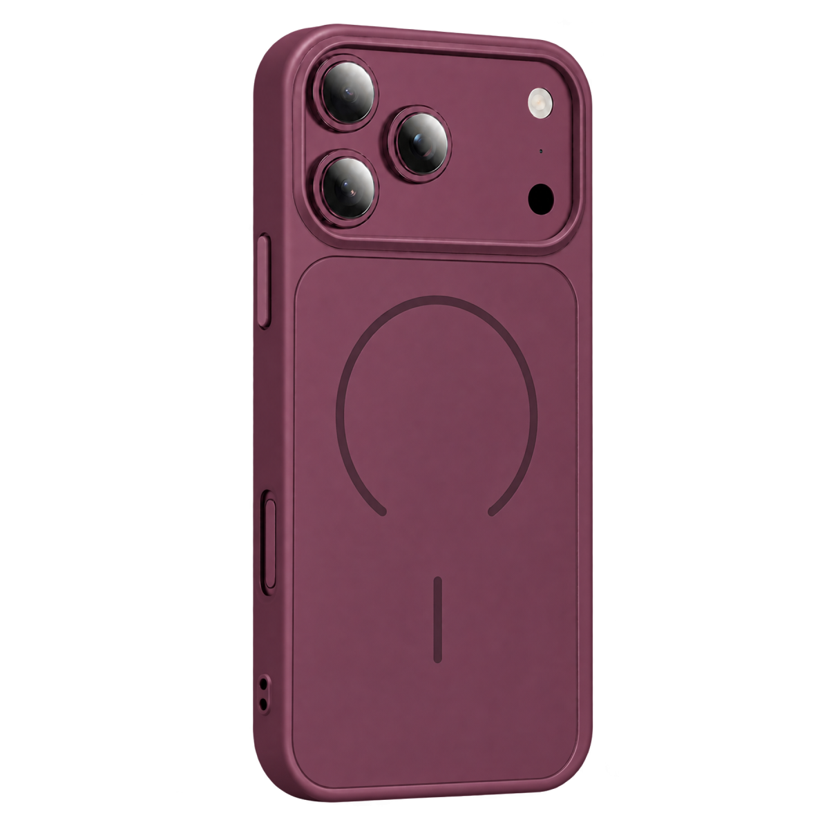 Newface Apple iPhone 18 Pro Max Azus Magsafe Kapak - Bordo
