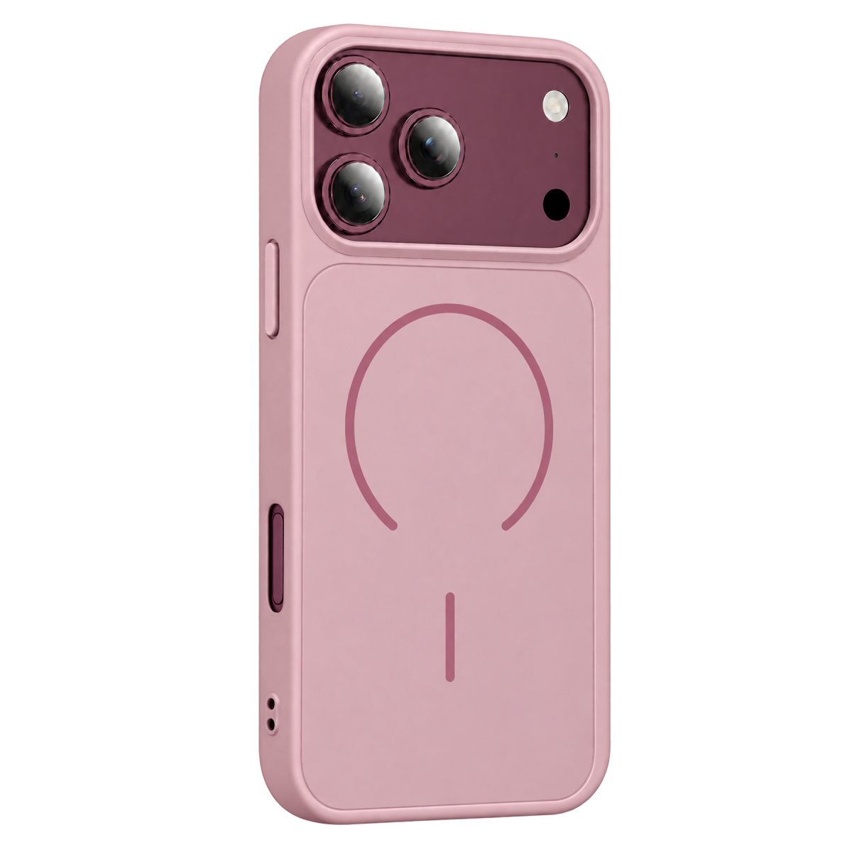 Newface Apple iPhone 18 Pro Max Azus Magsafe Kapak - Pembe