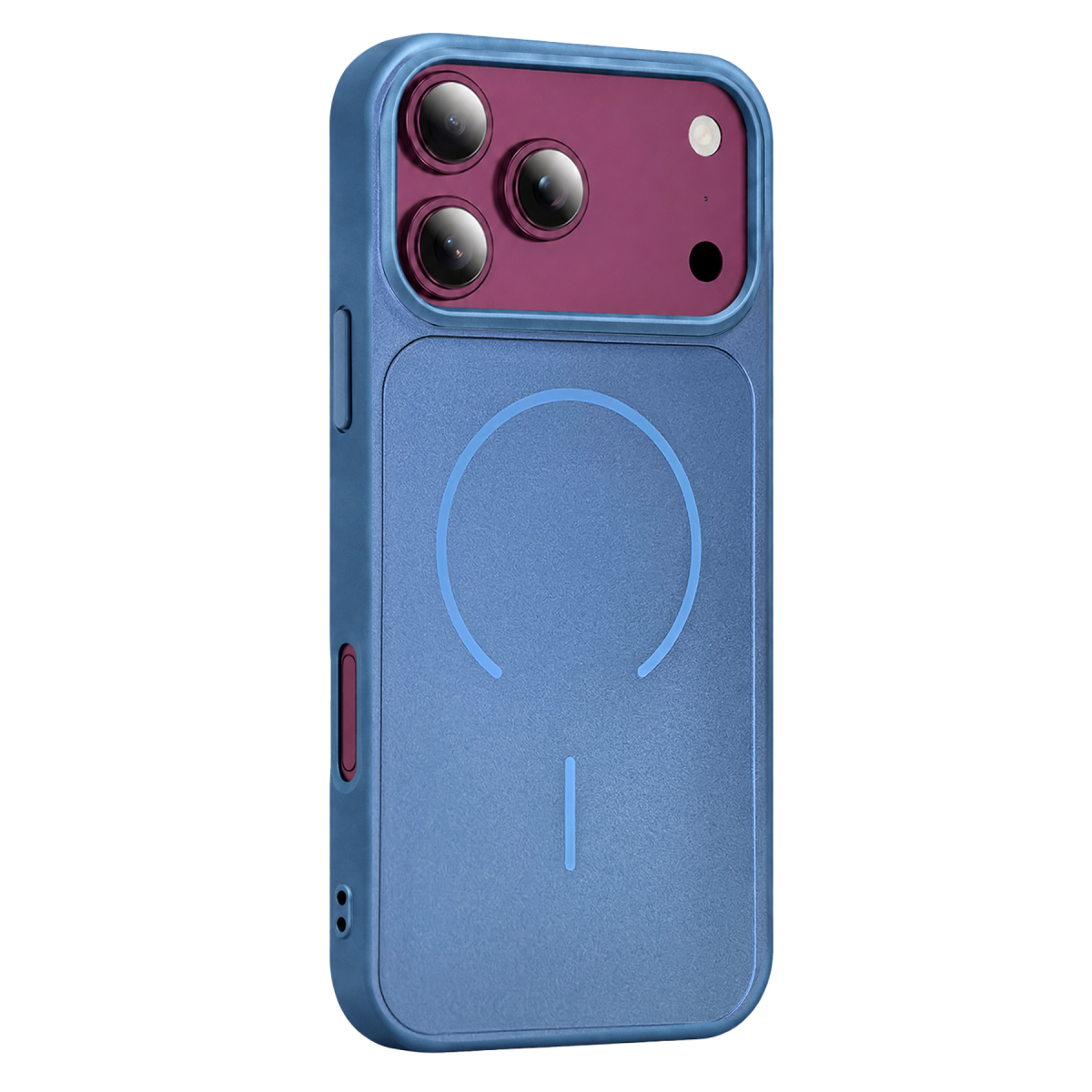 Newface Apple iPhone 18 Pro Azus Magsafe Kapak - Açık Mavi