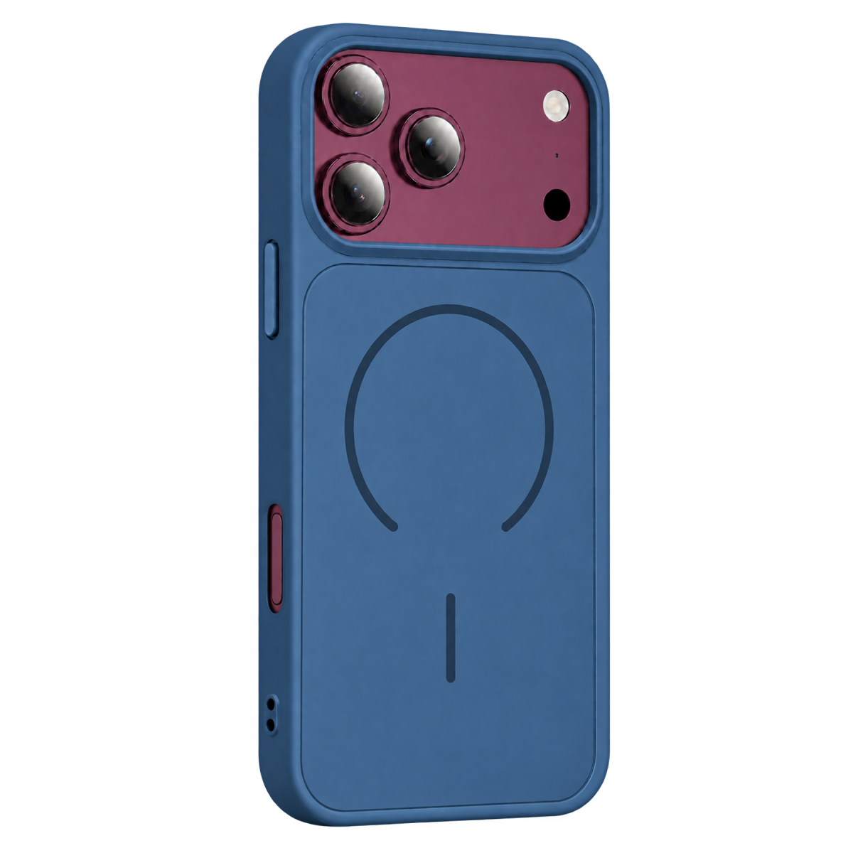 Newface Apple iPhone 18 Pro Azus Magsafe Kapak - Mavi
