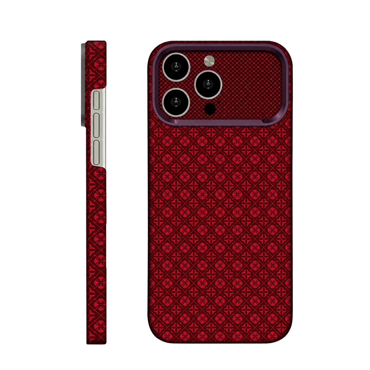 Joko Apple iPhone 14 Pro Deluxe Lensli Magsafe Kapak - Kırmızı