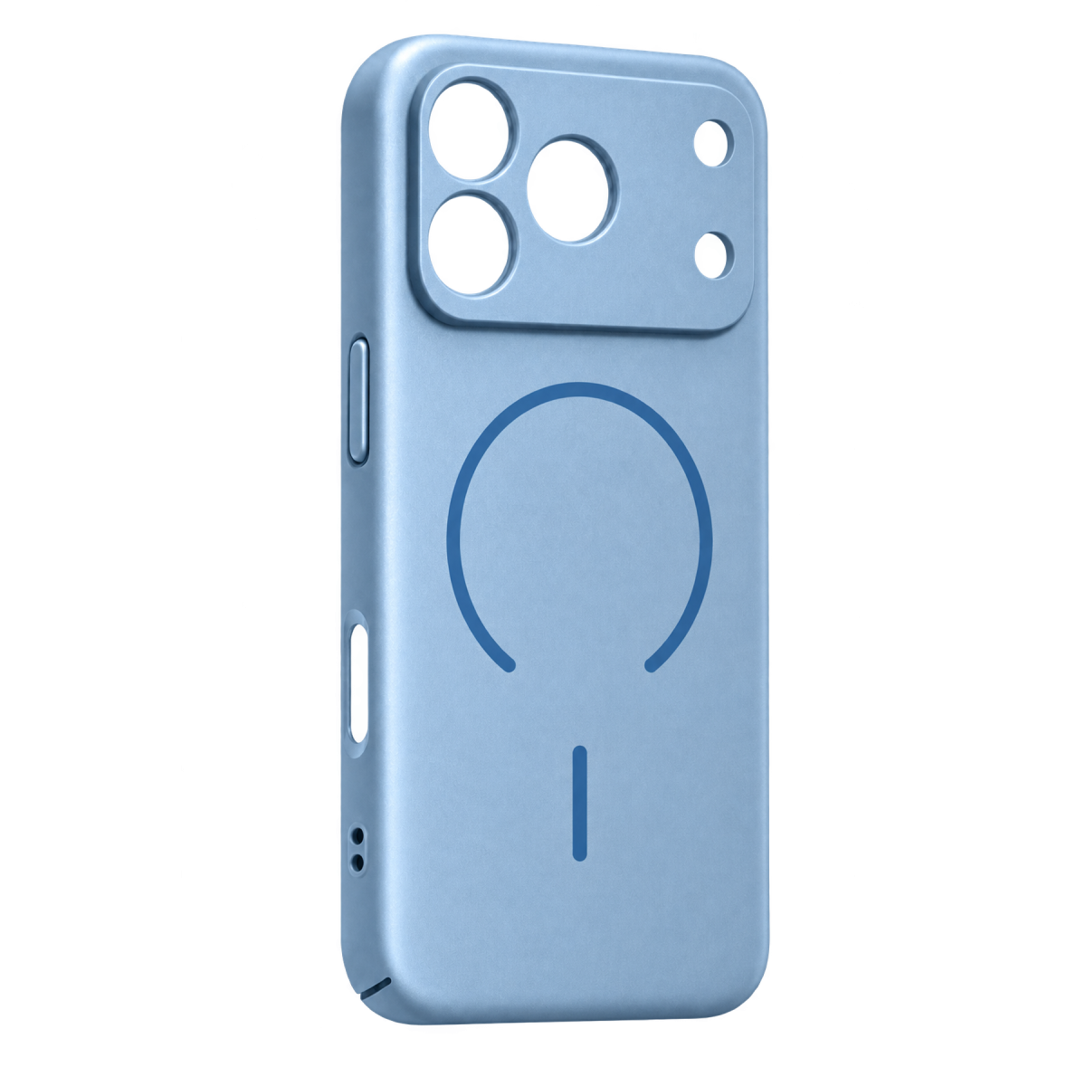 Newface Apple iPhone 18 Pro Max Mika PC Magsafe Kapak - Açık Mavi