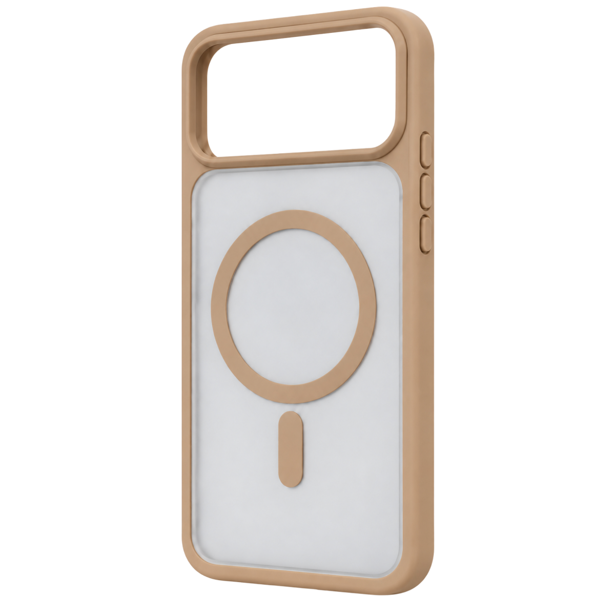 Newface Apple iPhone 18 Pro Max Loji Magsafe Kapak - Çöl Titanyum