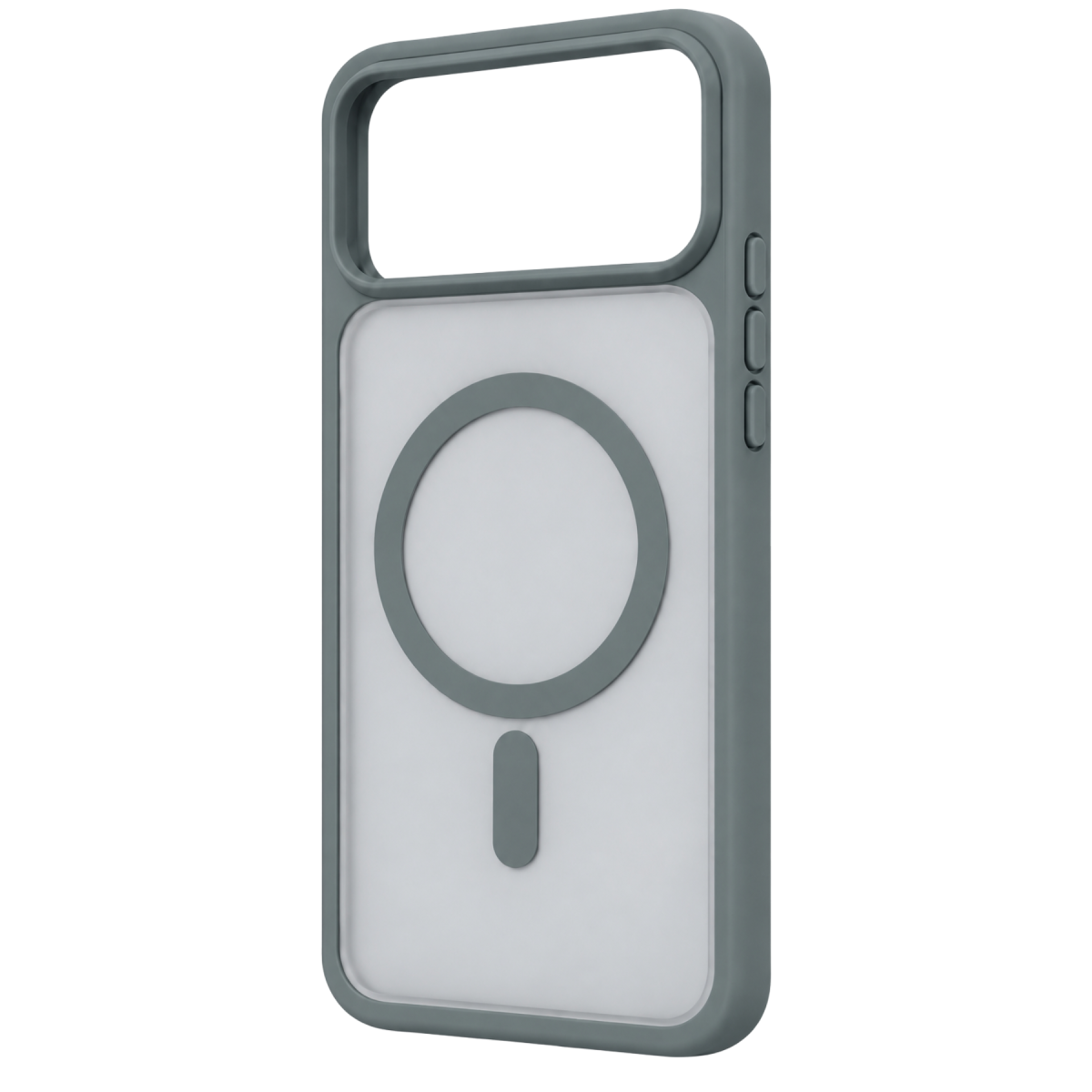Newface Apple iPhone 18 Pro Loji Magsafe Kapak - Gri