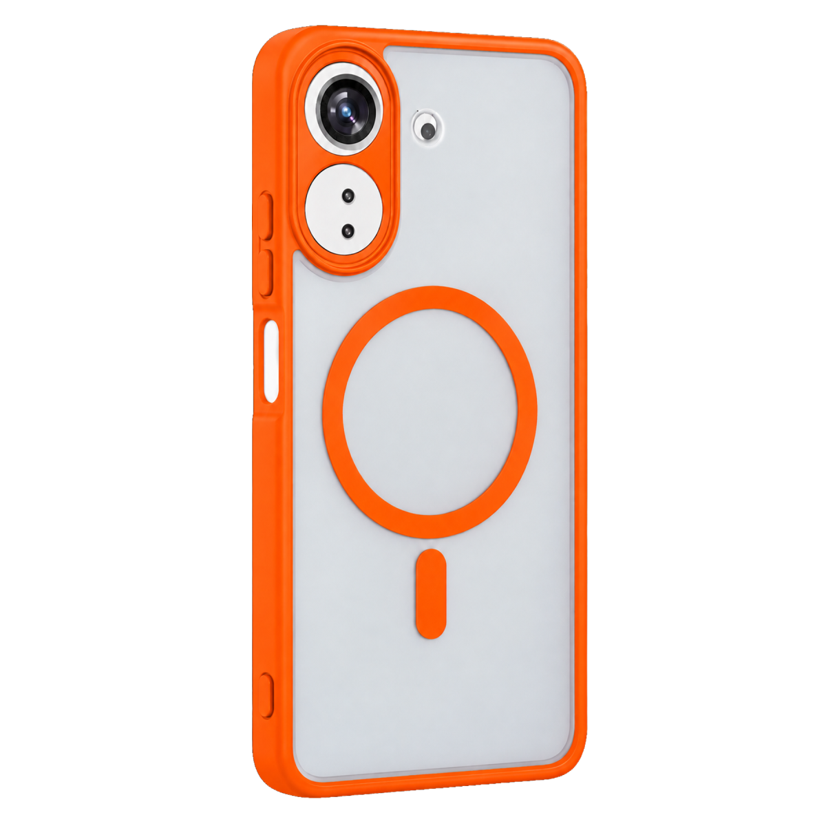 Newface Xiaomi Redmi 13C Loji Magsafe Kapak - Turuncu