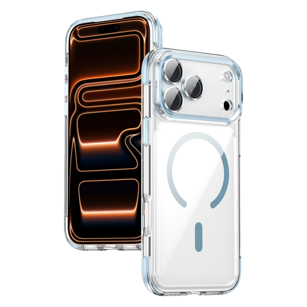 Joko Apple iPhone 18 Pro Max/17 Pro Max Maylo Şeffaf Magsafe Kapak - Açık Mavi