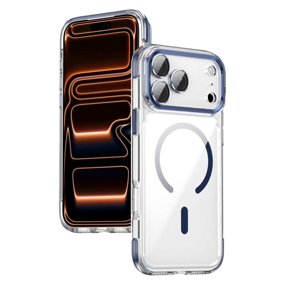 Joko Apple iPhone 18 Pro Max/17 Pro Max Maylo Şeffaf Magsafe Kapak - Lacivert