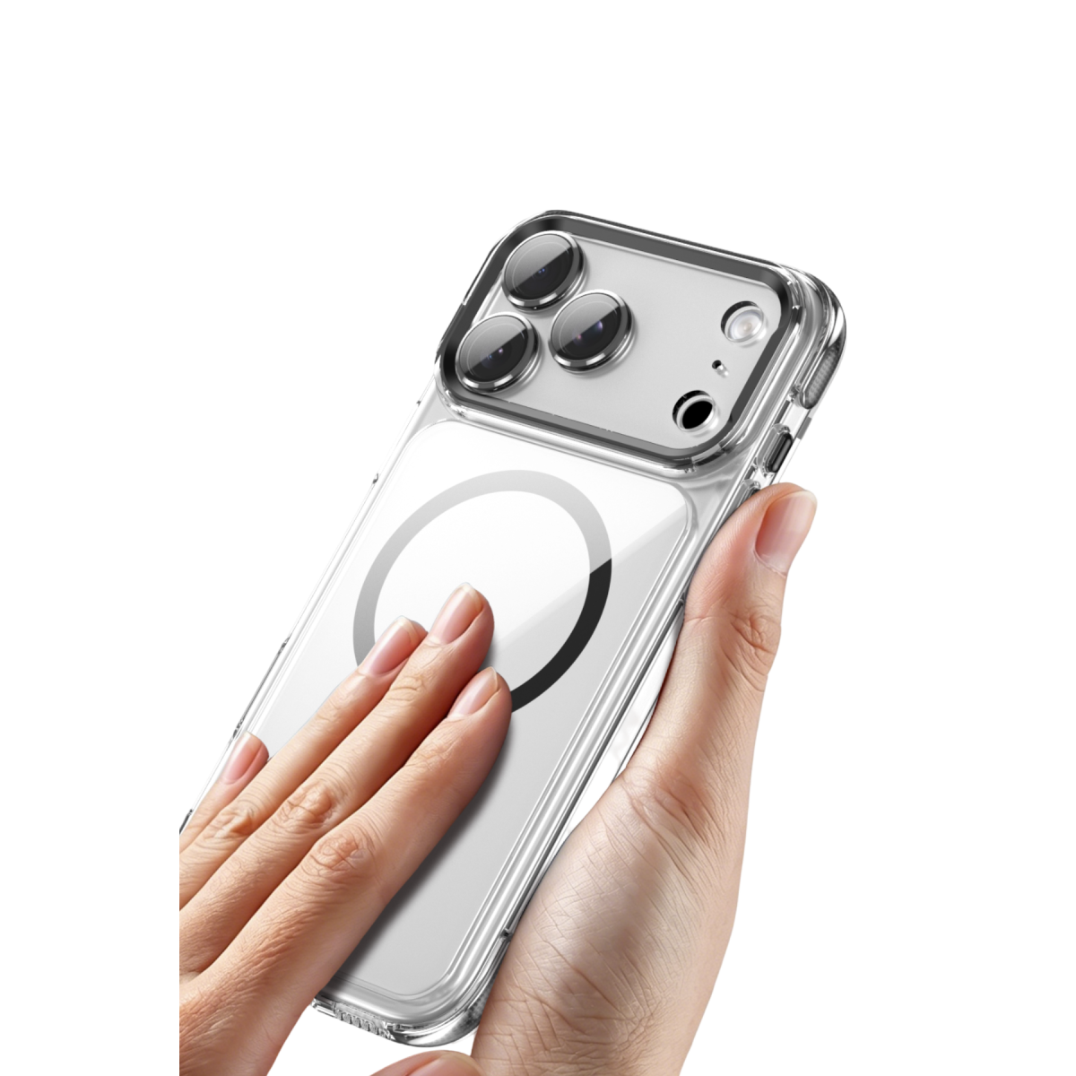 Joko Apple iPhone 18 Pro/17 Pro Maylo Şeffaf Magsafe Kapak - Siyah