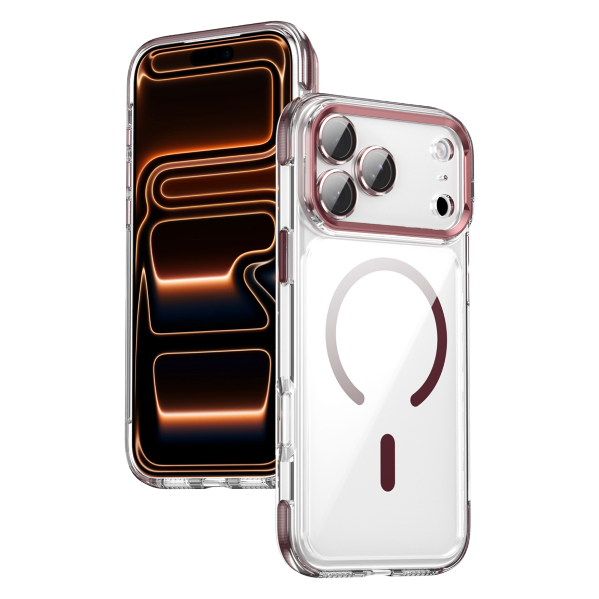 Joko Apple iPhone 18 Pro/17 Pro Maylo Şeffaf Magsafe Kapak - Bordo