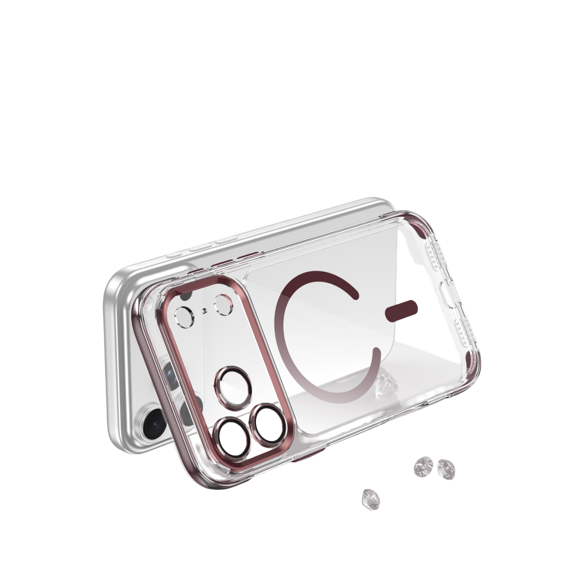 Joko Apple iPhone 18 Pro/17 Pro Maylo Şeffaf Magsafe Kapak - Bordo