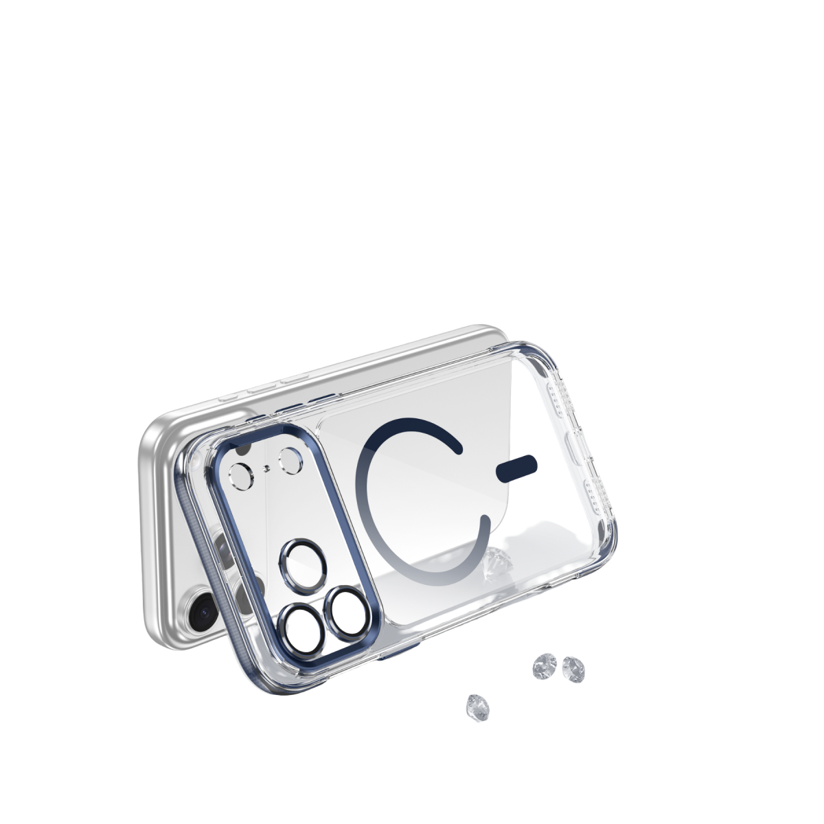Joko Apple iPhone 18 Pro/17 Pro Maylo Şeffaf Magsafe Kapak - Lacivert