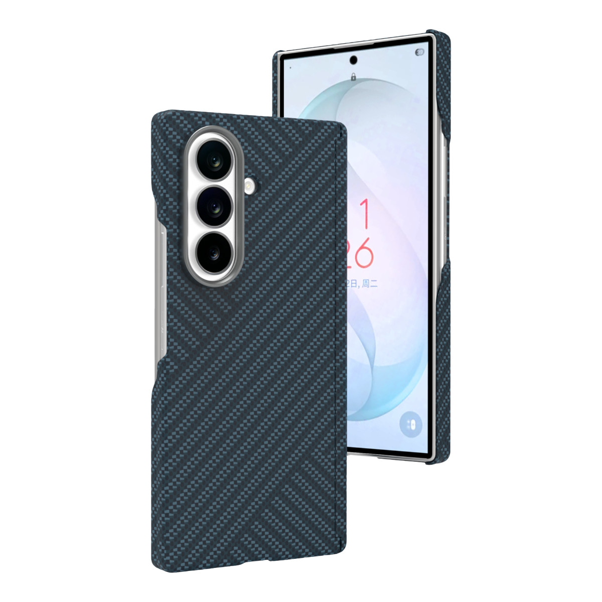 Joko Samsung Galaxy Z Fold 7 Carbon Magsafe Kapak - Mavi