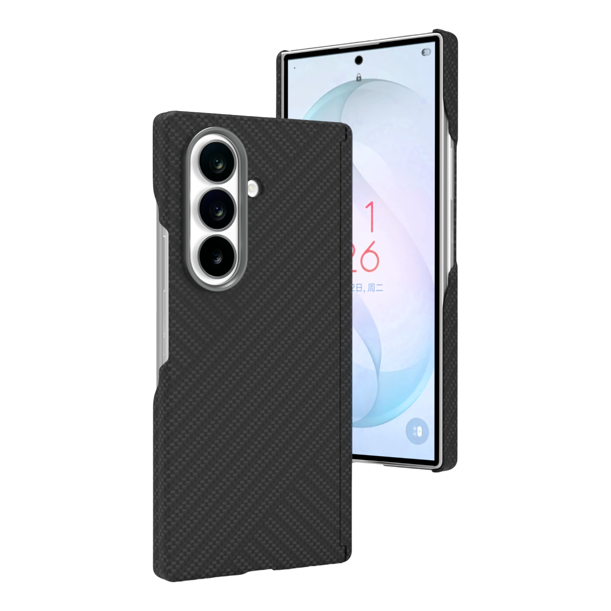 Joko Samsung Galaxy Z Fold 8 Ultra Carbon Magsafe Kapak - Siyah