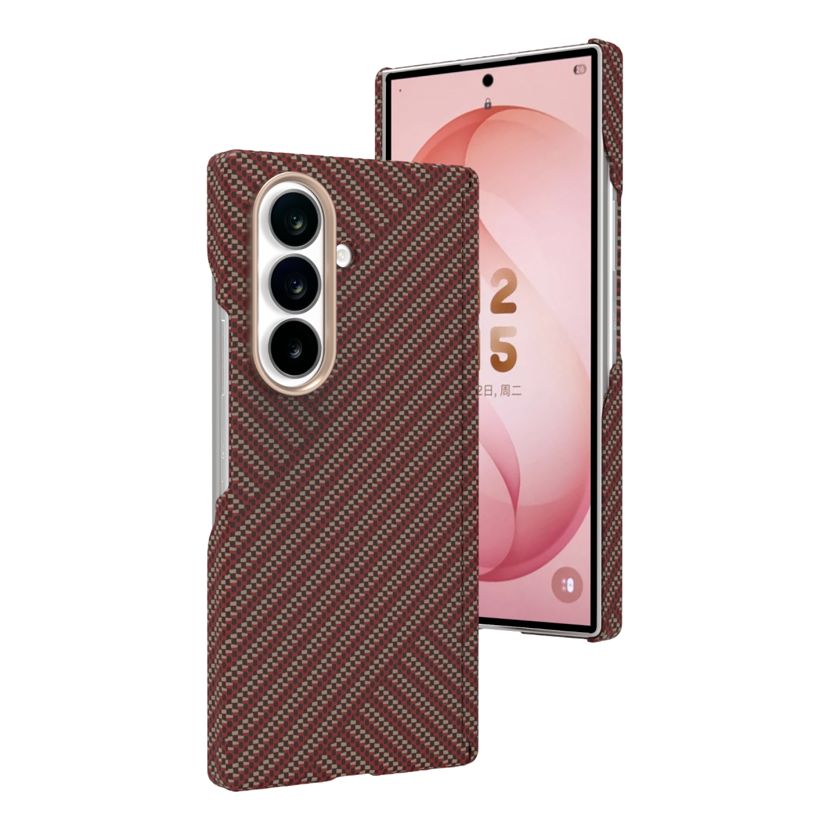 Joko Samsung Galaxy Z Fold 8 Ultra Carbon Magsafe Kapak - Kırmızı