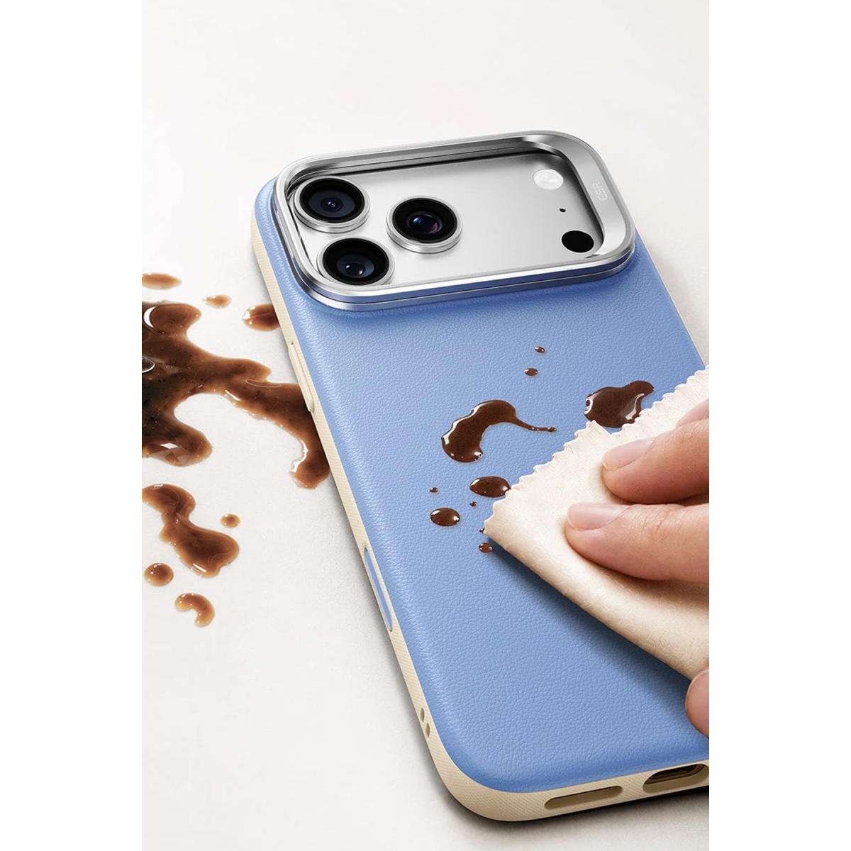 ESR Apple iPhone 18 Pro/17 Pro Atelier Magsafe Standlı Kapak - Açık Mavi