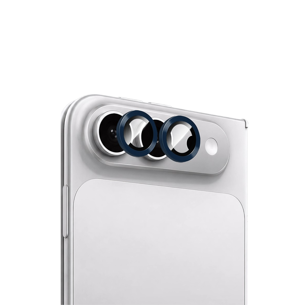 URR Apple iPhone Duo Titanium Alloy AR Kamera Lens Koruyucu - Mavi