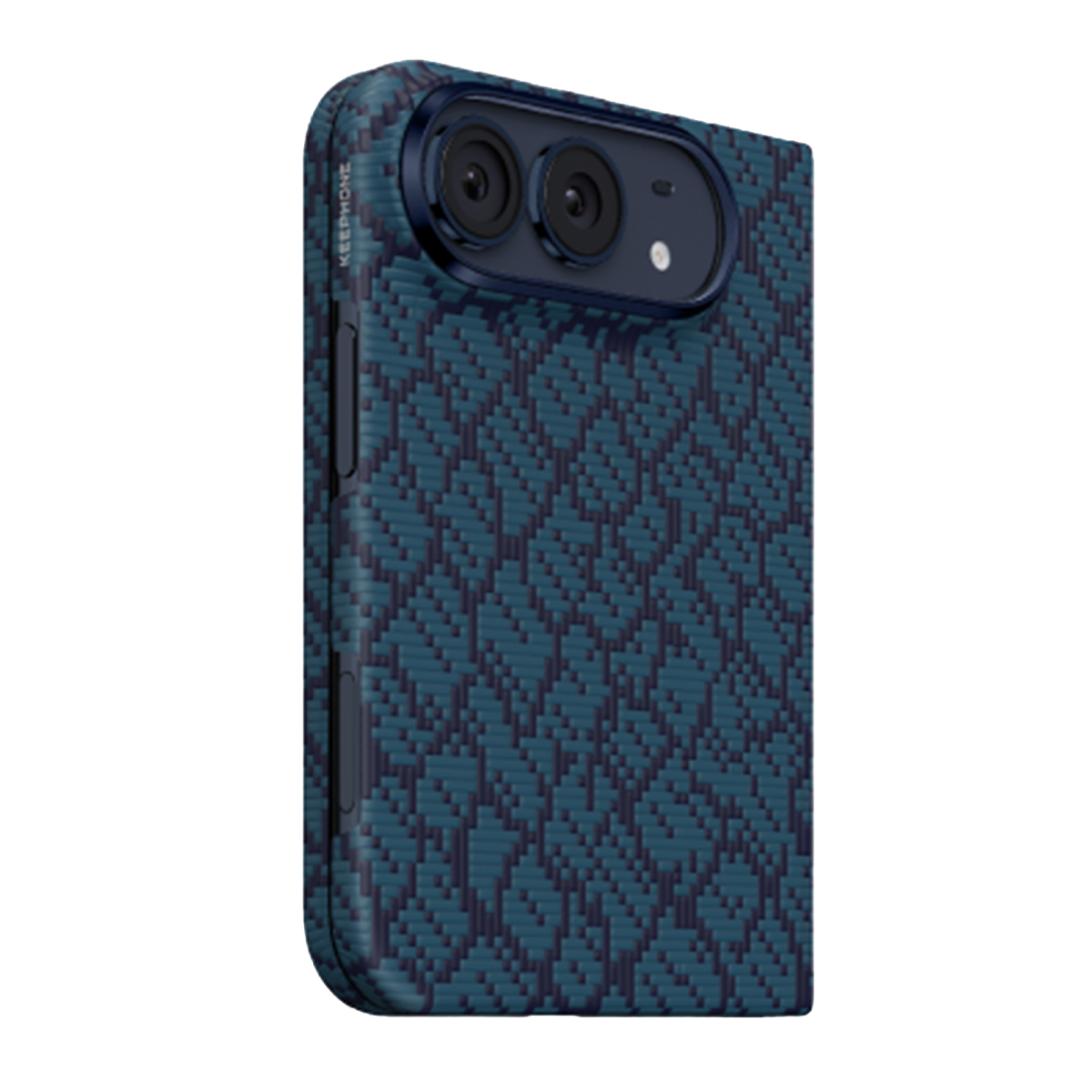 Keephone Apple iPhone Duo Drakon Aramid Magsafe Kapak - Lacivert