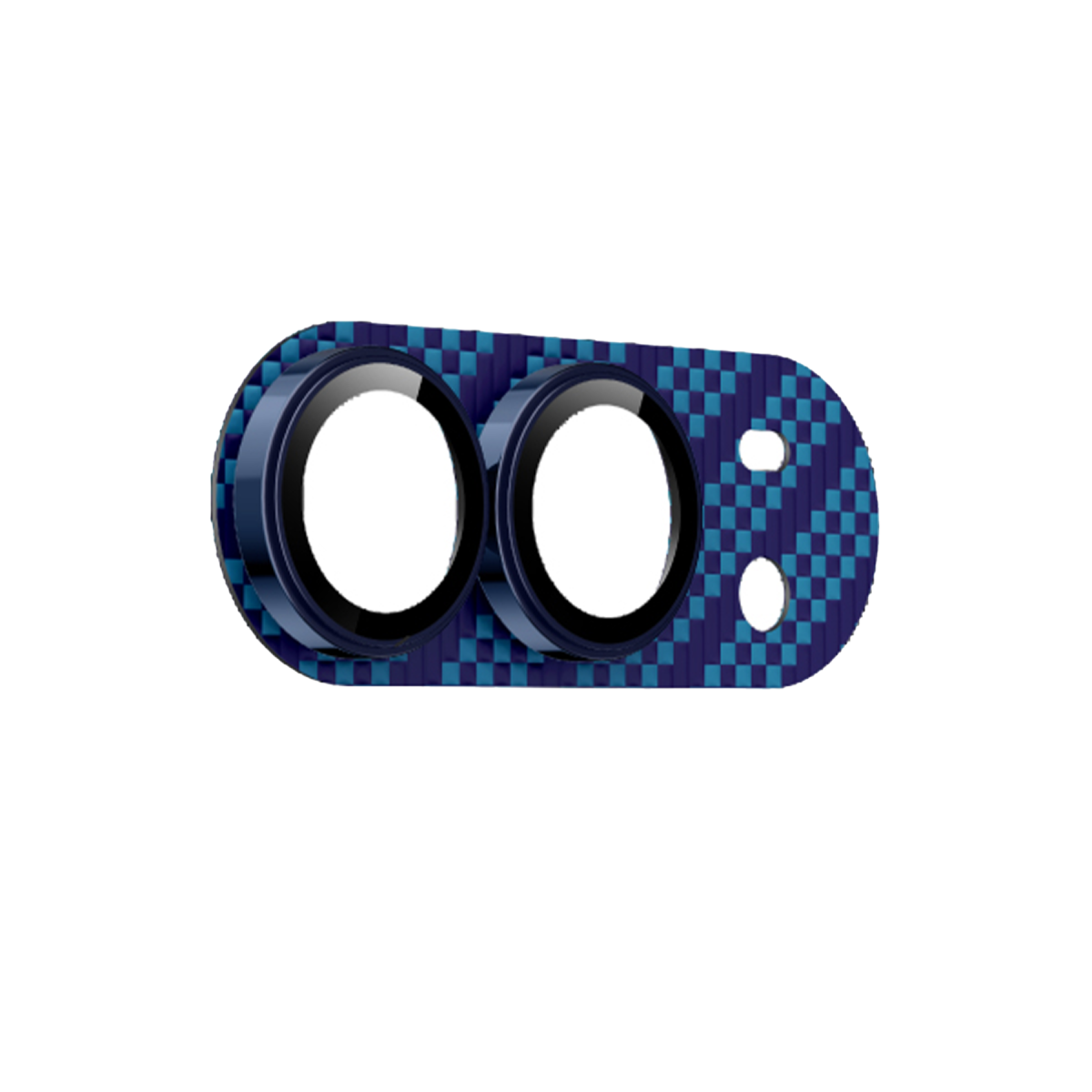 Keephone Apple iPhone Duo Kevlar Kamera Lens - Lacivert