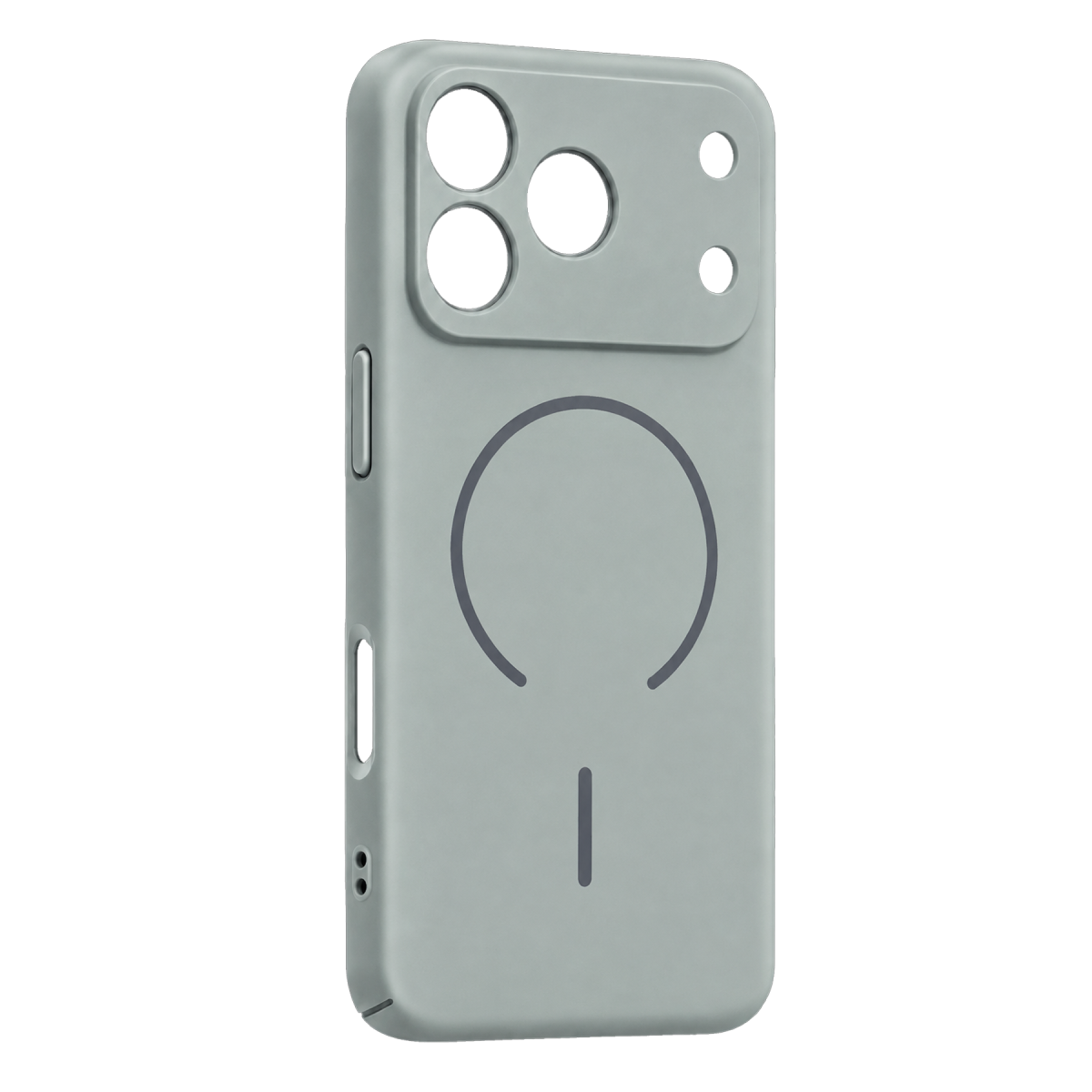 Newface Apple iPhone 18 Pro Max Mika PC Magsafe Kapak - Gri