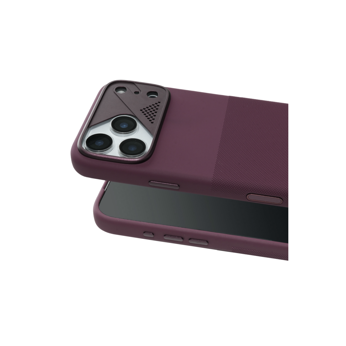 URR Apple iPhone 18 Pro/17 Pro Silikon Armor Magsafe Kapak - Bordo