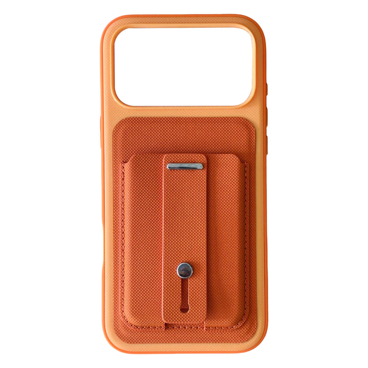 Newface Apple iPhone 18 Pro Max/17 Pro Max Latte Kartvizitli Kapak - Turuncu