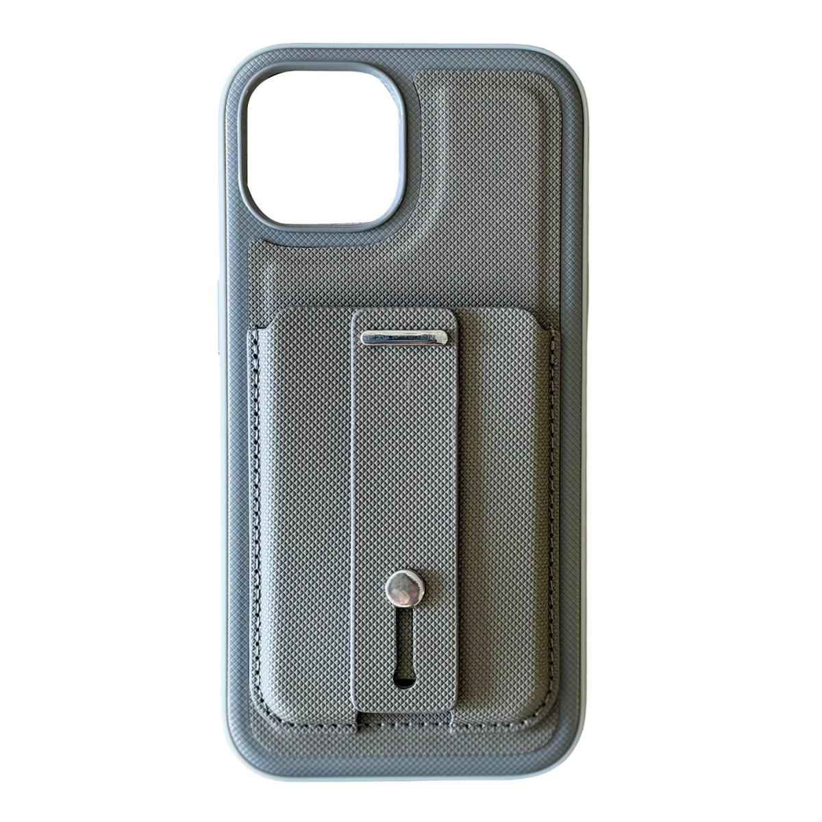 Newface Apple iPhone 14 Latte Kartvizitli Kapak - Koyu Gri