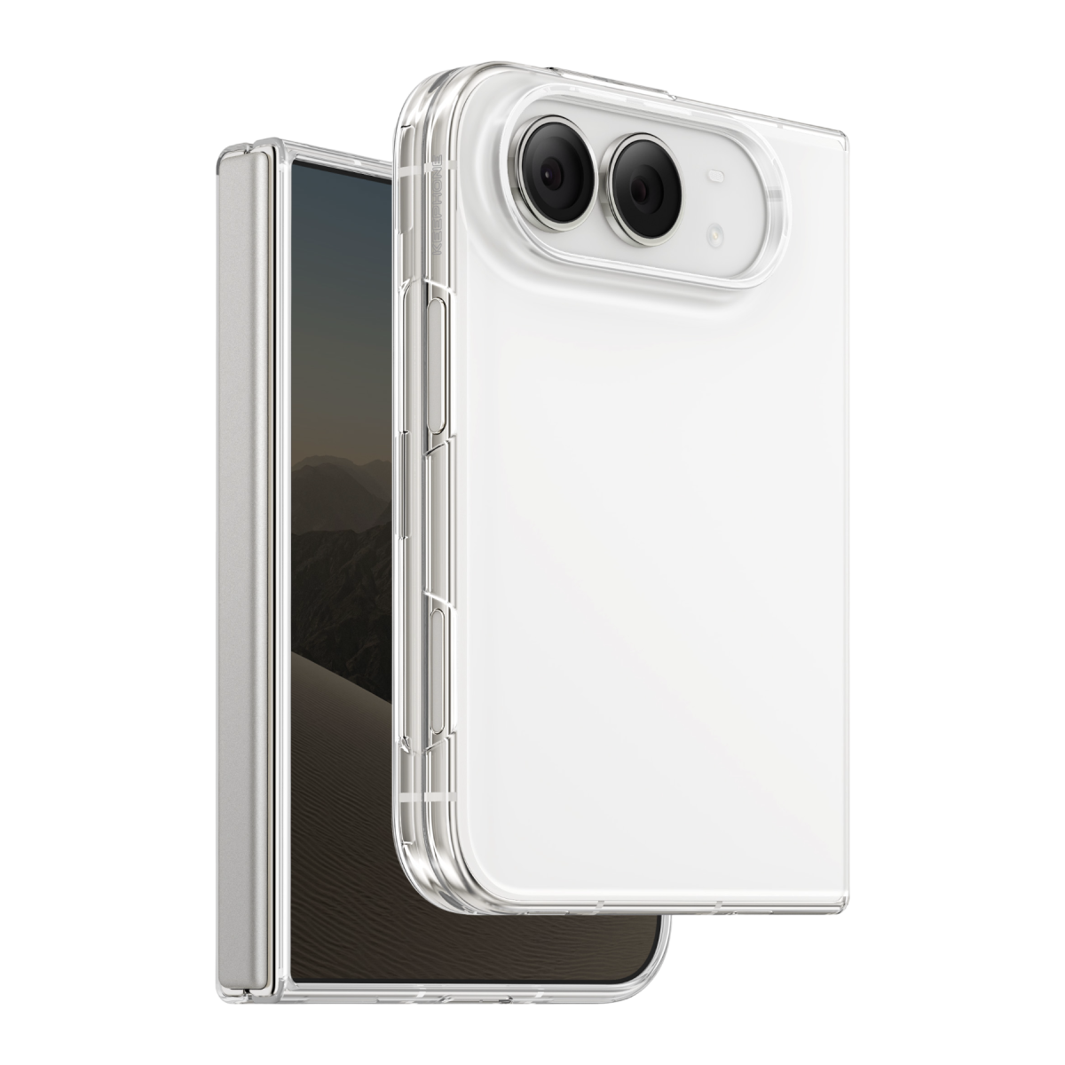 Keephone Apple iPhone Duo X-Crystal Slim Kılıf - Şeffaf