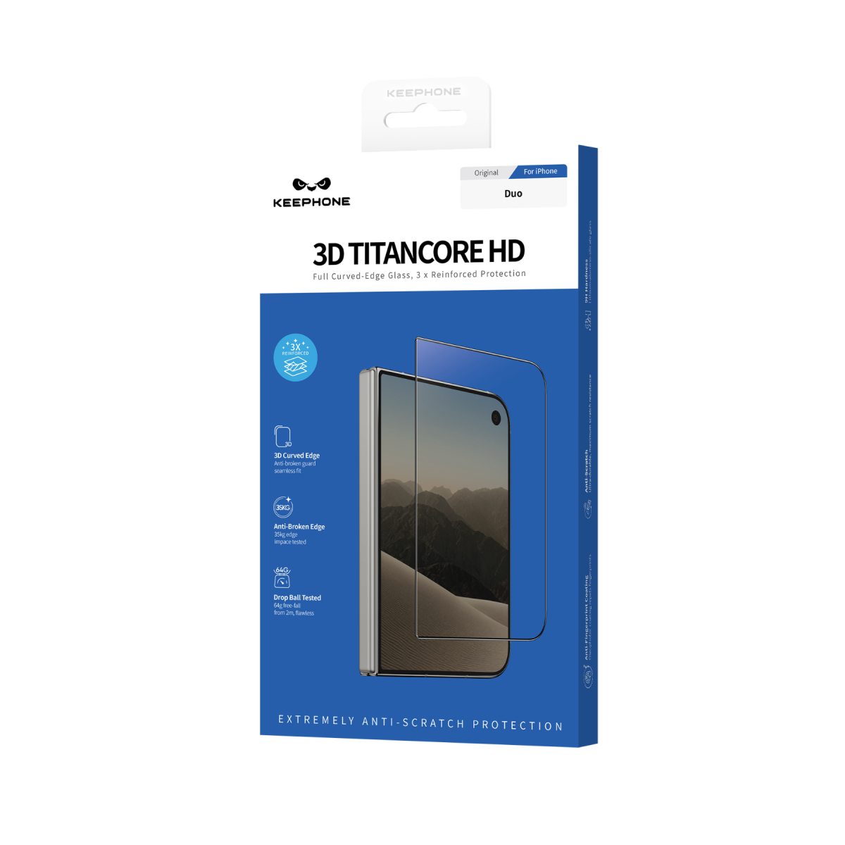 Keephone Apple iPhone Duo 3D Titancore HD Cam Ekran Koruyucu