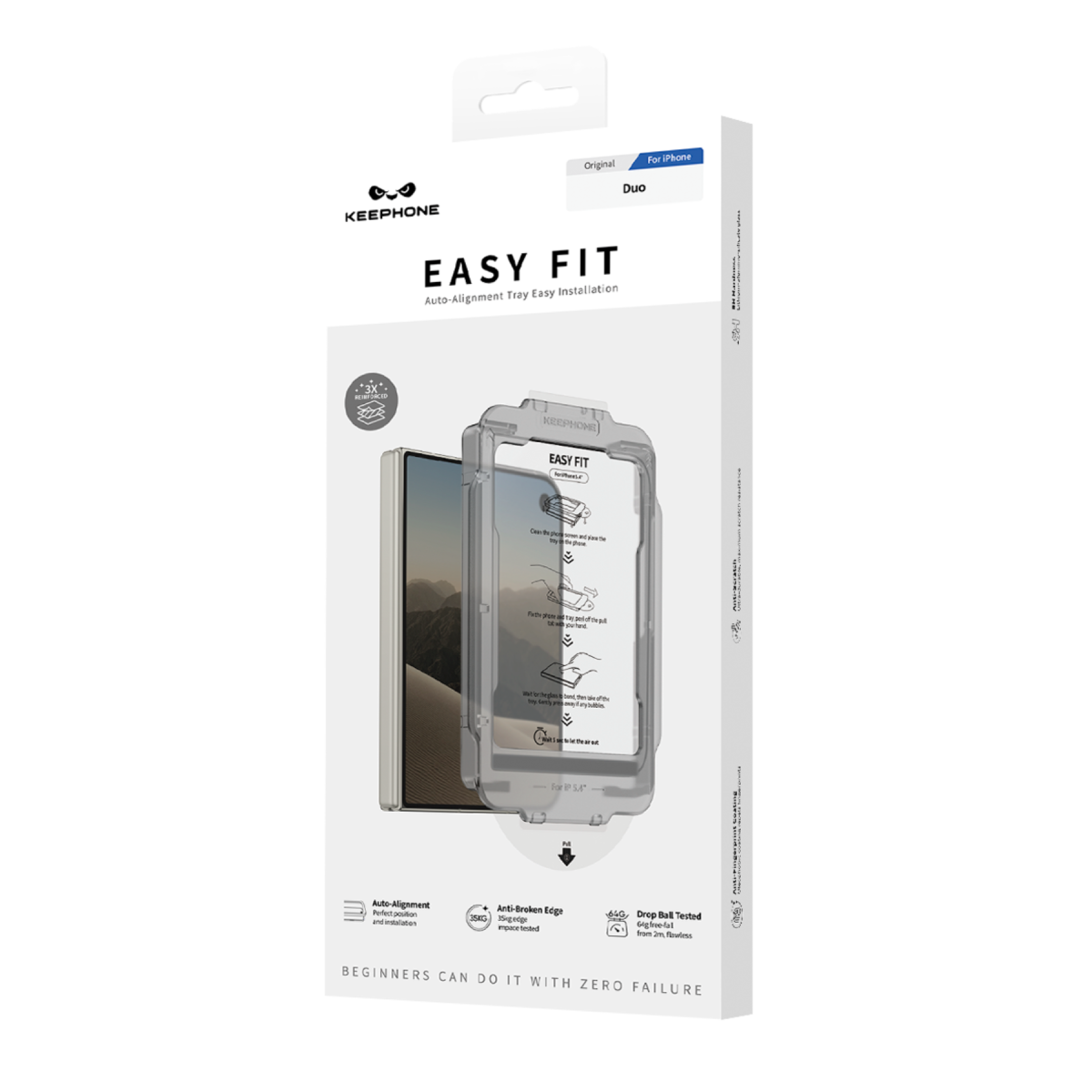 Keephone Apple iPhone Duo EasyFit HD Cam Ekran Koruyucu