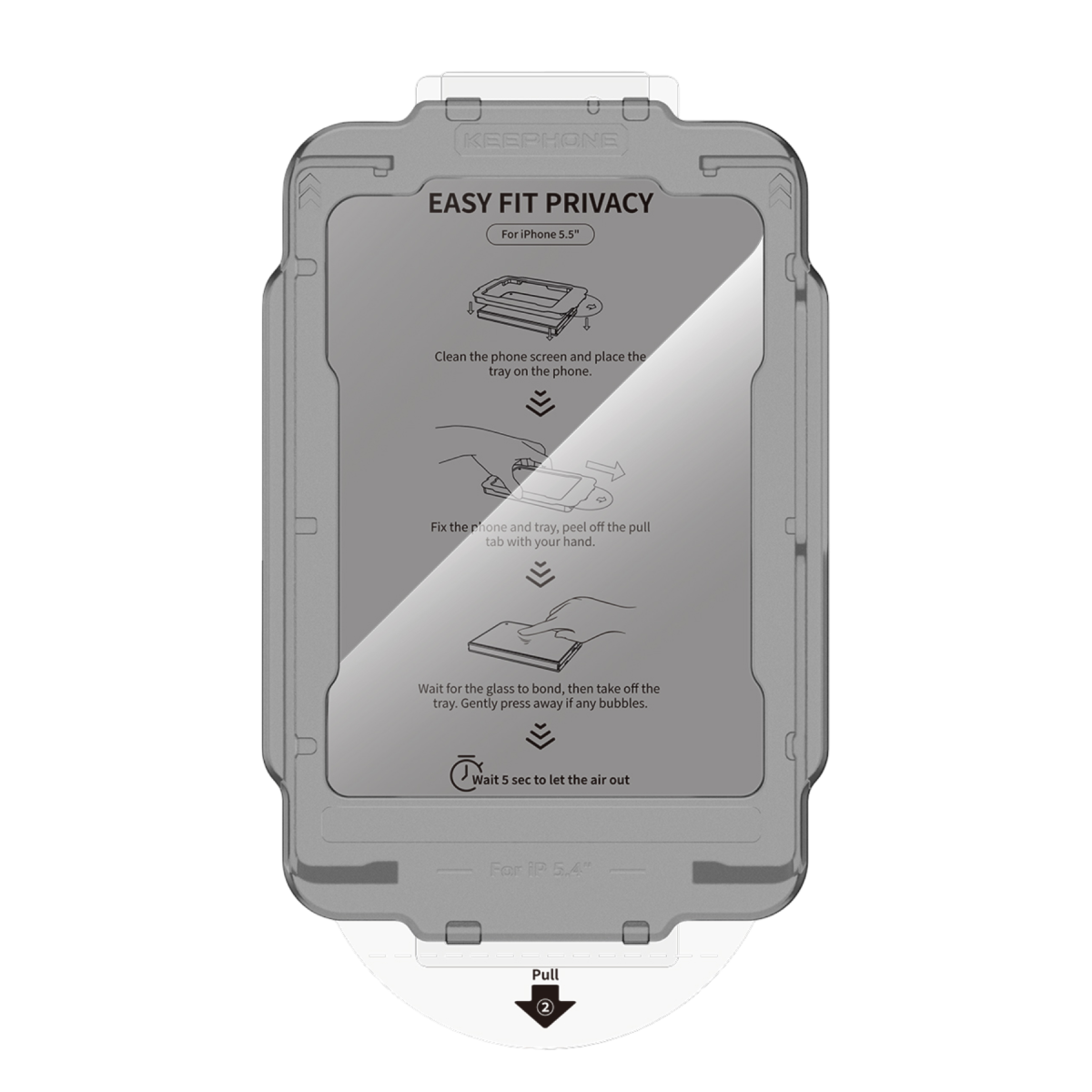 Keephone Apple iPhone Duo EasyFit Hayalet Cam Ekran Koruyucu