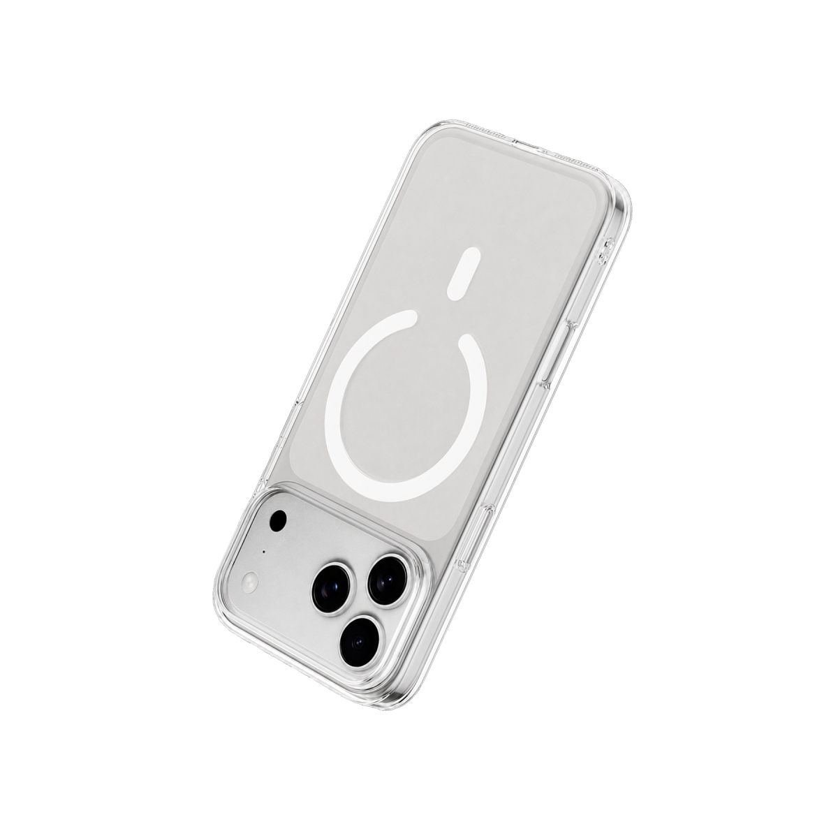 Newface Apple iPhone 17 Pro Combo Sert Şeffaf Magsafe Kapak - Şeffaf