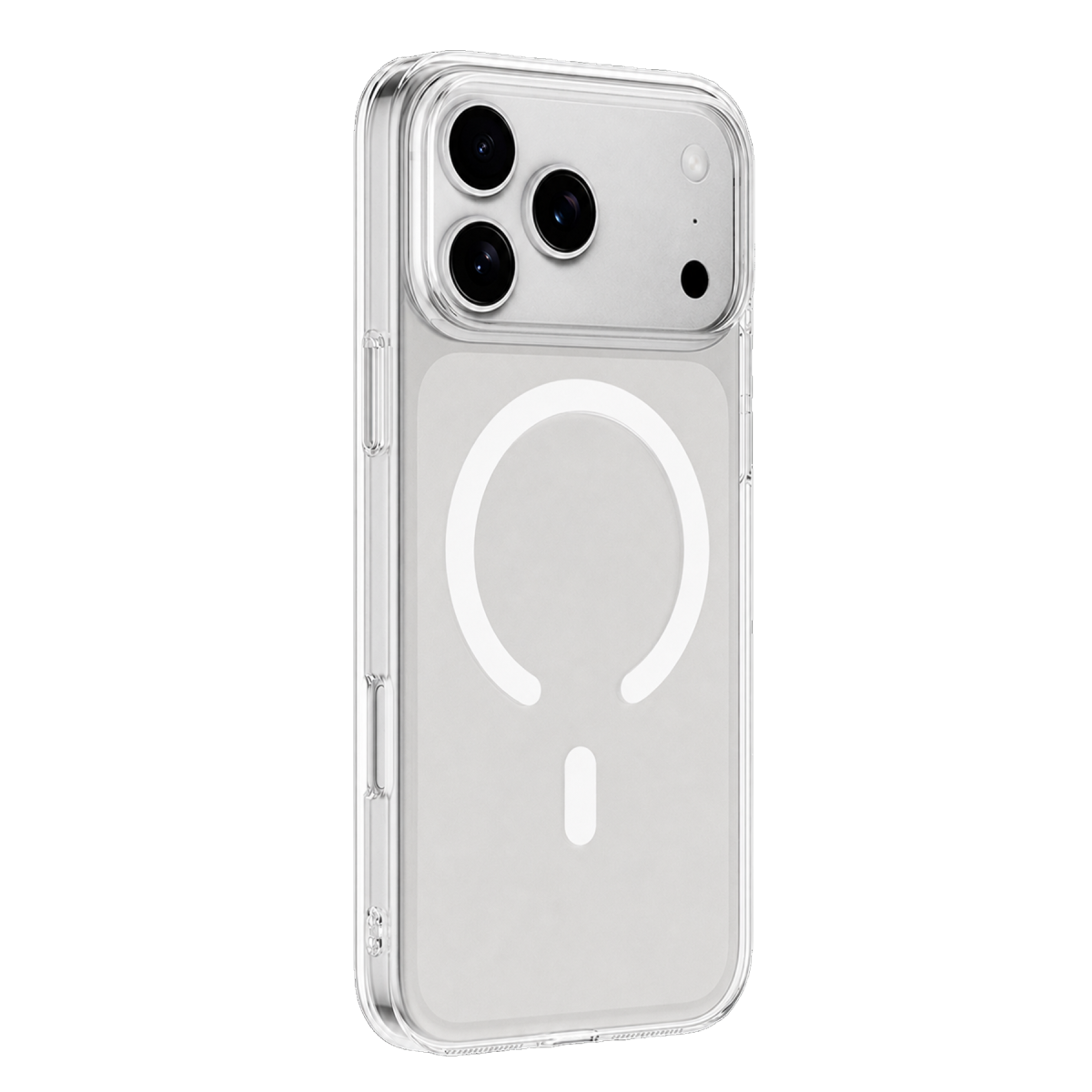 Newface Apple iPhone 17 Pro Max Combo Sert Şeffaf Magsafe Kapak - Şeffaf