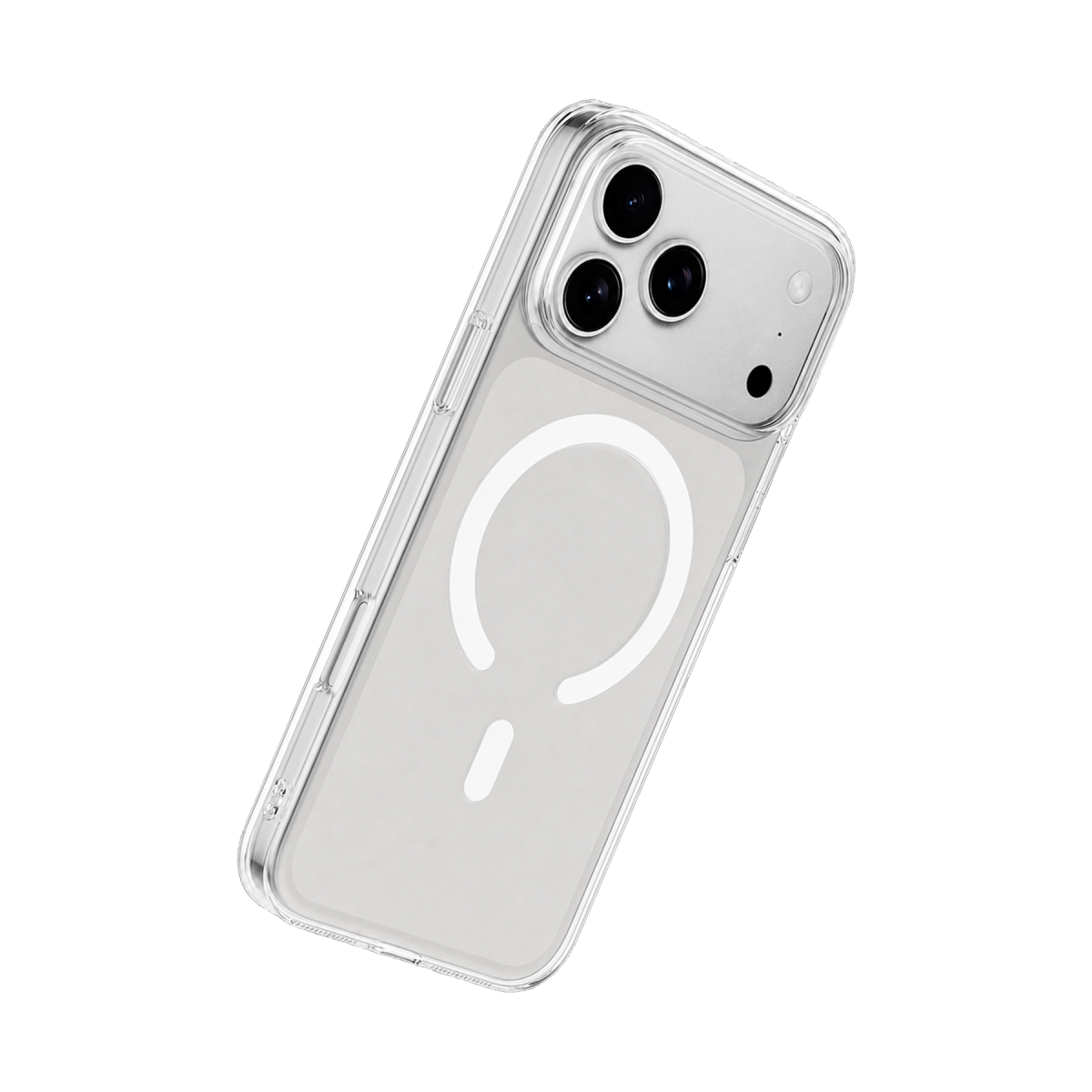 Newface Apple iPhone 17 Pro Max Combo Sert Şeffaf Magsafe Kapak - Şeffaf